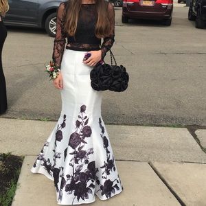 PROM! TTNY Clarisse two piece black and white